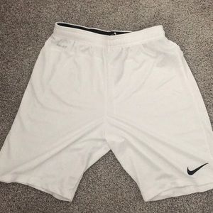 Nike White Dri-Fit Shorts